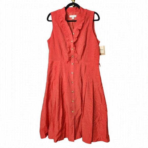 Coldwater Creek Dresses & Skirts - COLDWATER Creek Sleevless Ruffle Midi Dress 16 NWT